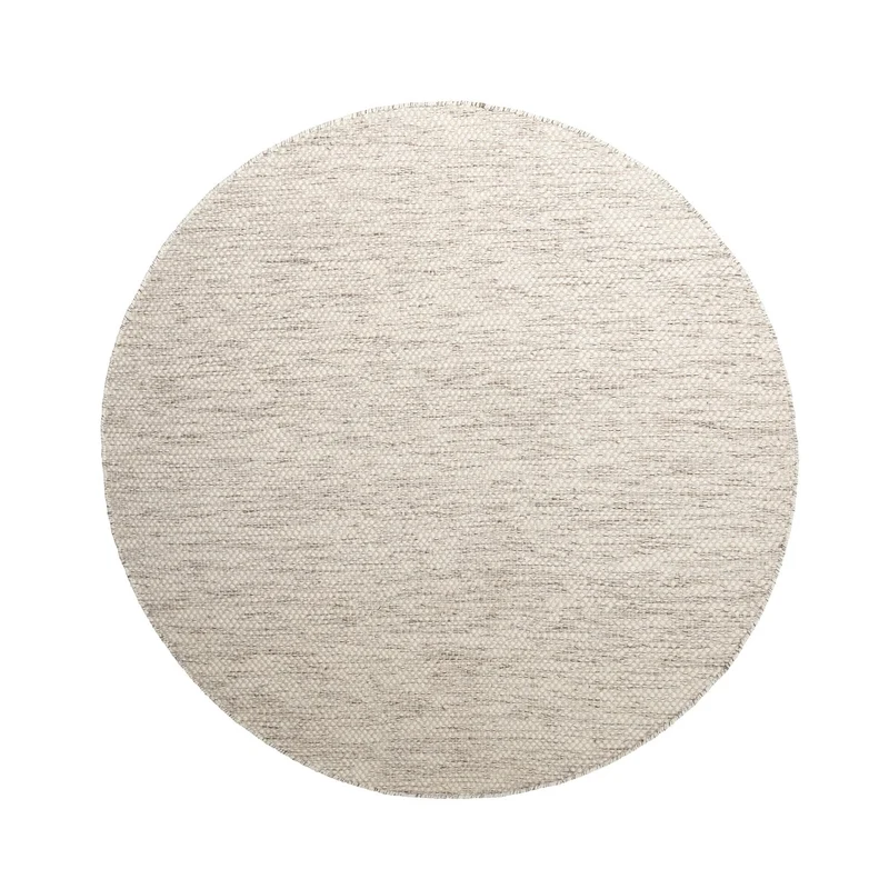 Wollteppich Rund- Bliss Beige Meliert