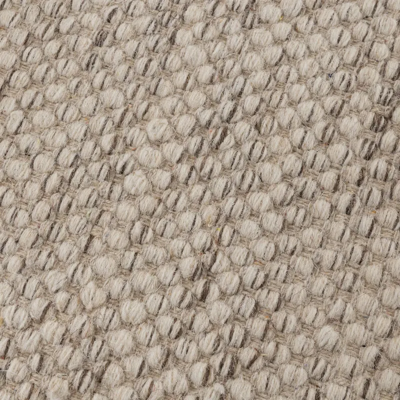 Wollteppich Rund- Bliss Beige Meliert