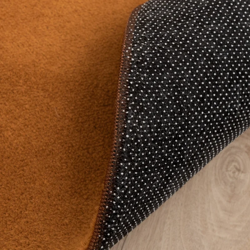 Waschbarer Teppich Rund - Vivid Terrakotta