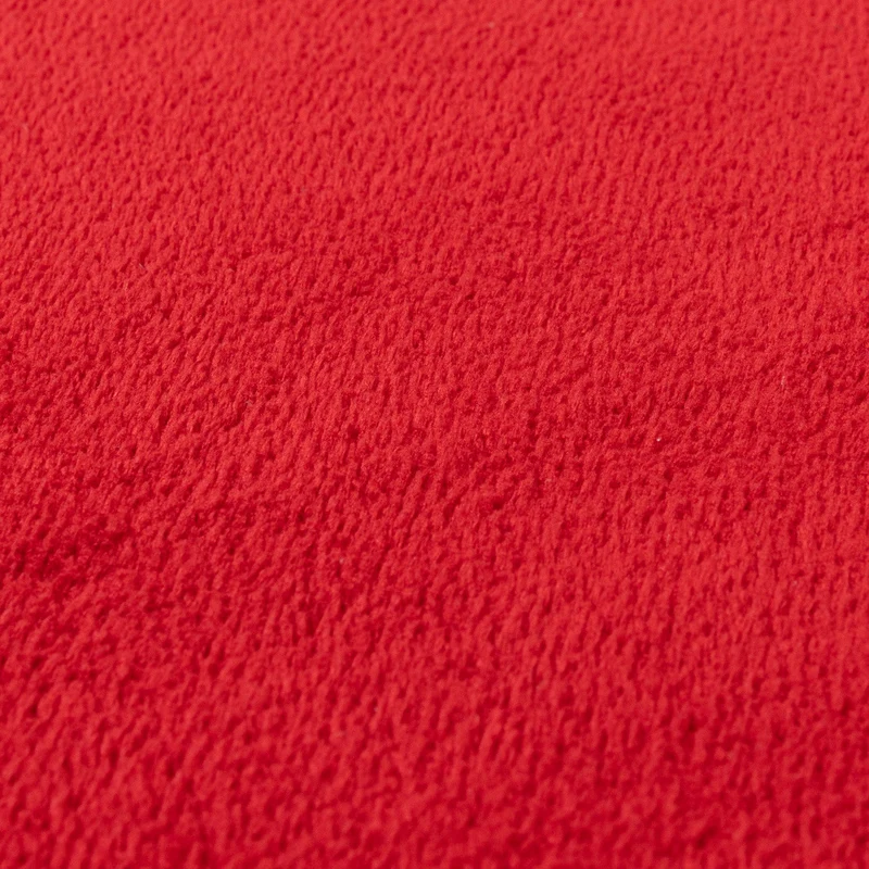 Waschbarer Teppich Rund - Vivid Rot