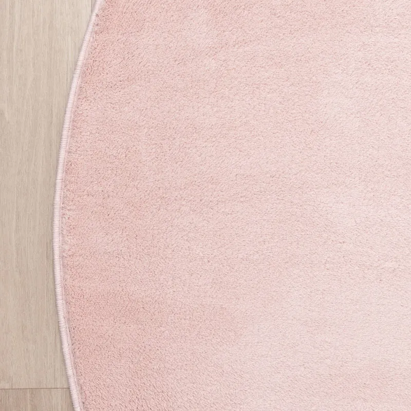 Waschbarer Teppich Rund - Vivid Rosa