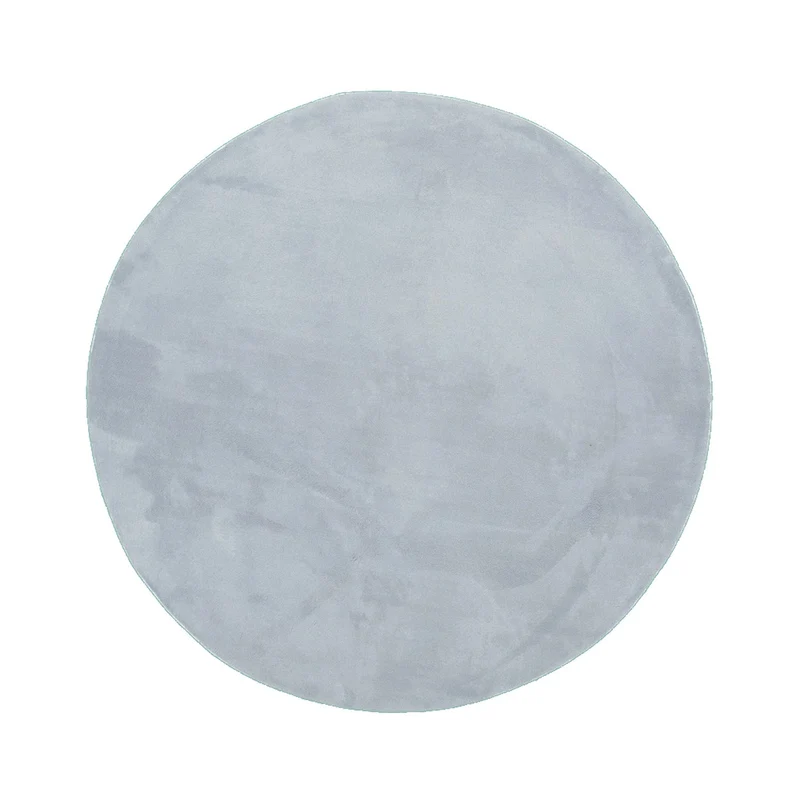 Waschbarer Teppich Rund - Vivid Grau