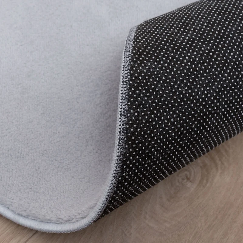 Waschbarer Teppich Rund - Vivid Grau