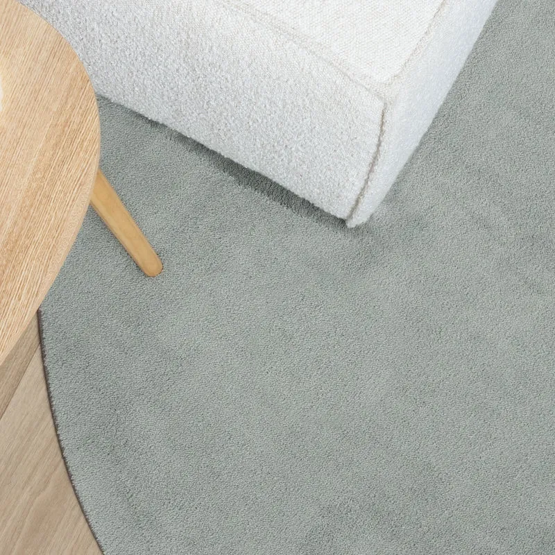 Waschbarer Teppich Rund - Vivid Grün