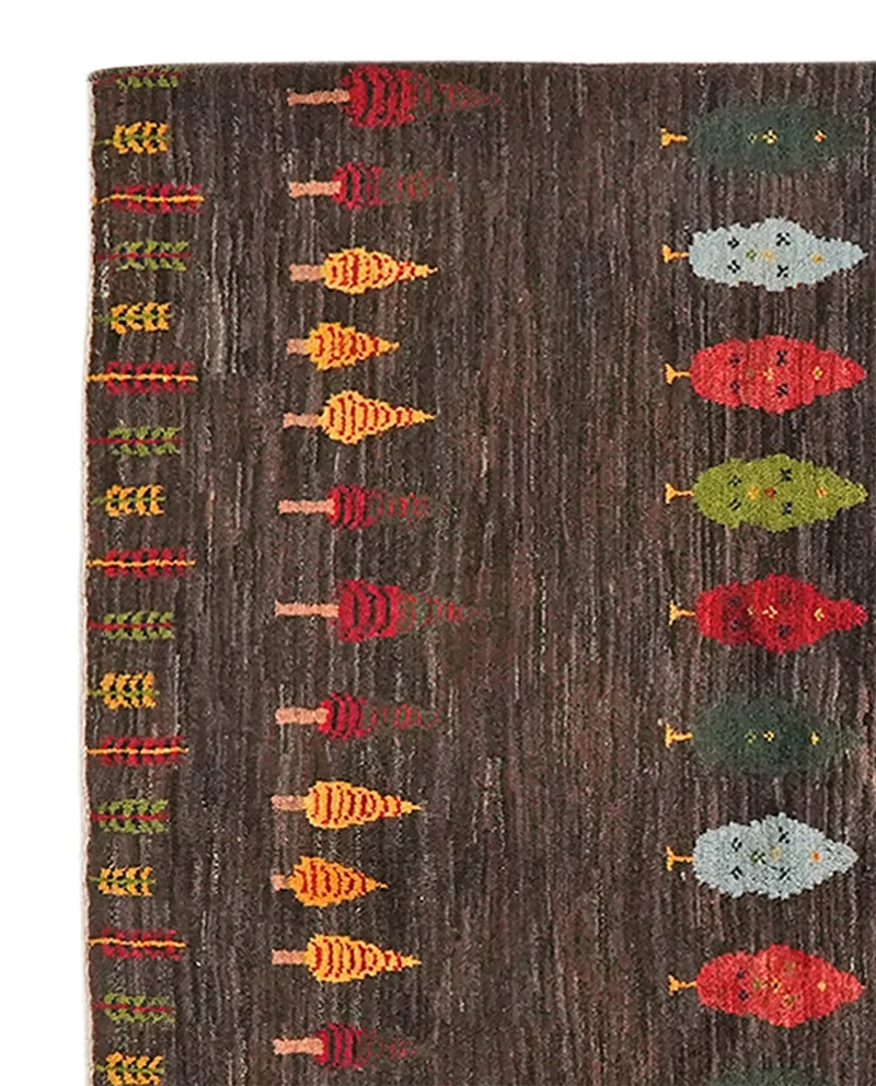 Gabbeh Sonnat · Handgeknüpft – Braun, 204x155 cm