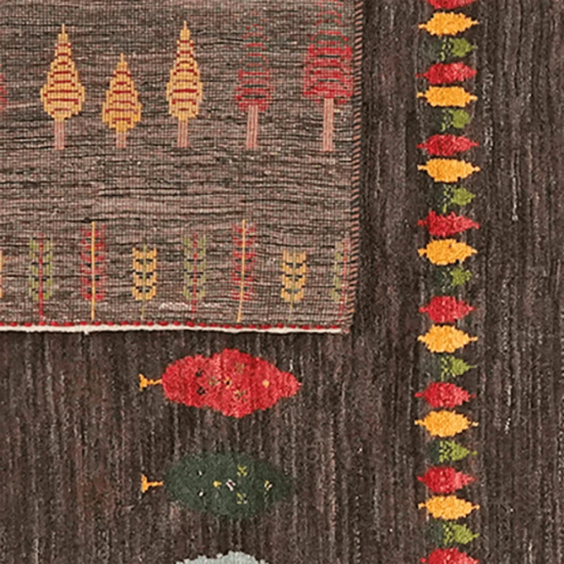 Gabbeh Sonnat · Handgeknüpft – Braun, 204x155 cm