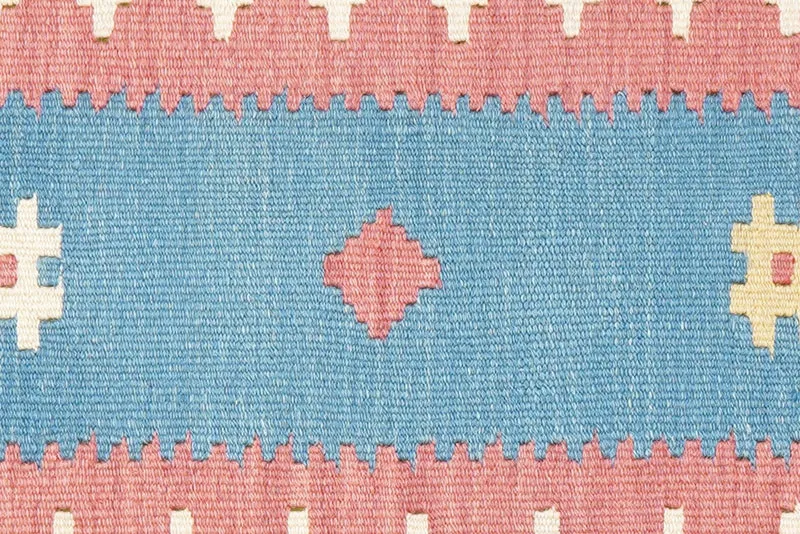 Kelim Gashgai · Handgewebt – Blau, 243x82 cm