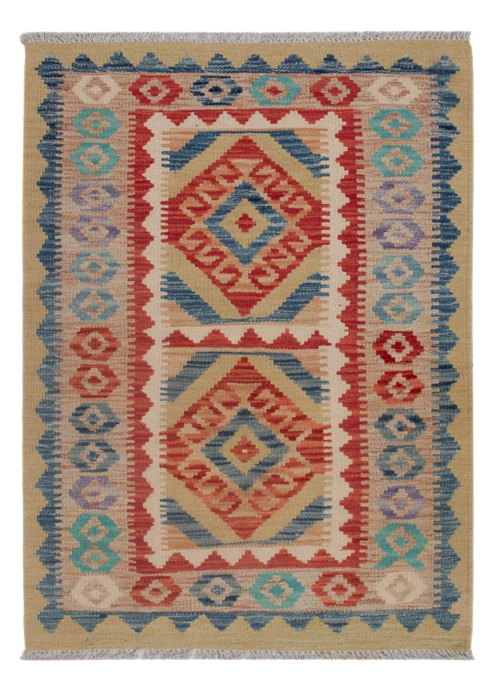 Kelim Maimene Teppich 86x118cm - mehrfarbig