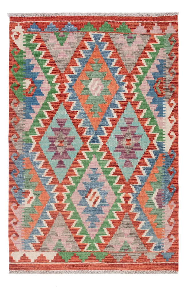Kelim Maimene Teppich 83x122cm - mehrfarbig