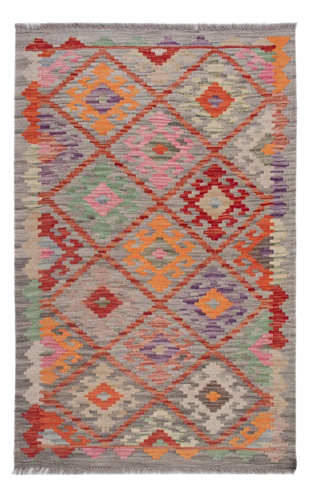 Kelim Maimene Teppich 83x130cm - mehrfarbig