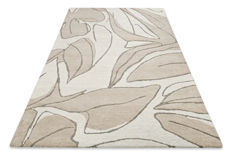 Kurzflorteppich Beige aus Schurwolle "Tunia" WECONhome