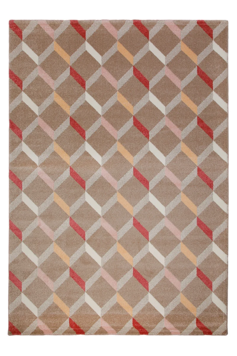 160x230 Teppich Wohnzimmer Braun Muster