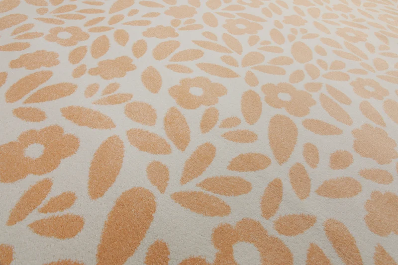 160x230 Teppich Wohnzimmer Gelbe Blumen