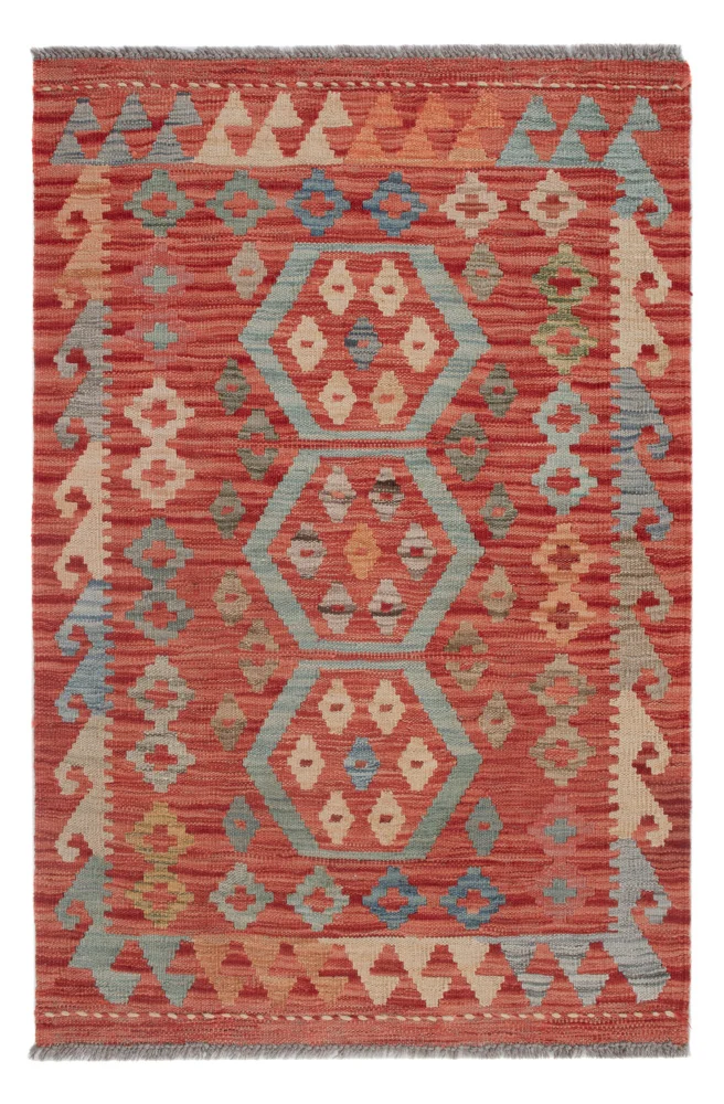 Kelim Maimene Teppich 79x120cm - mehrfarbig
