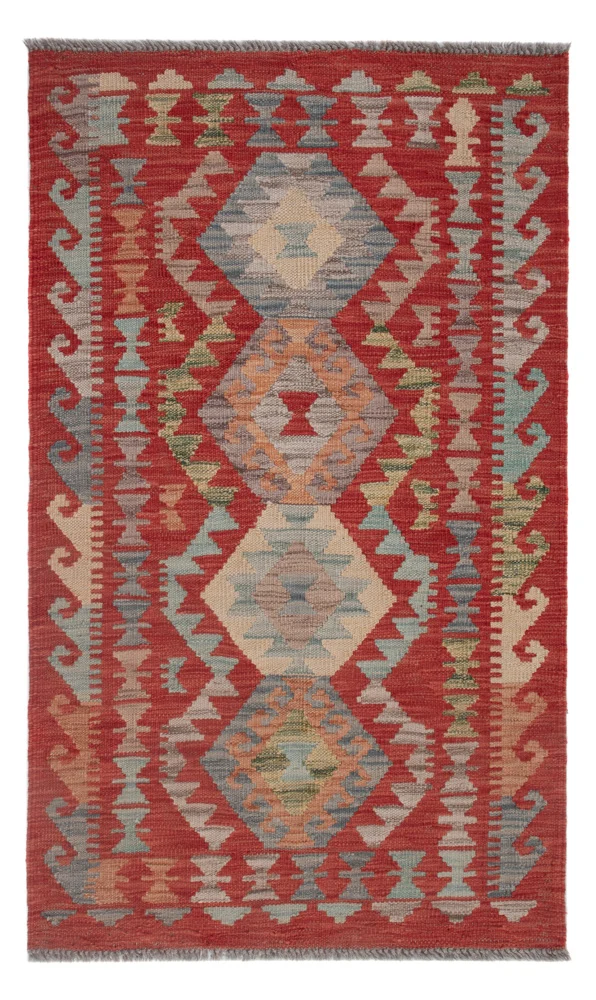 Kelim Maimene Teppich 74x128cm - mehrfarbig