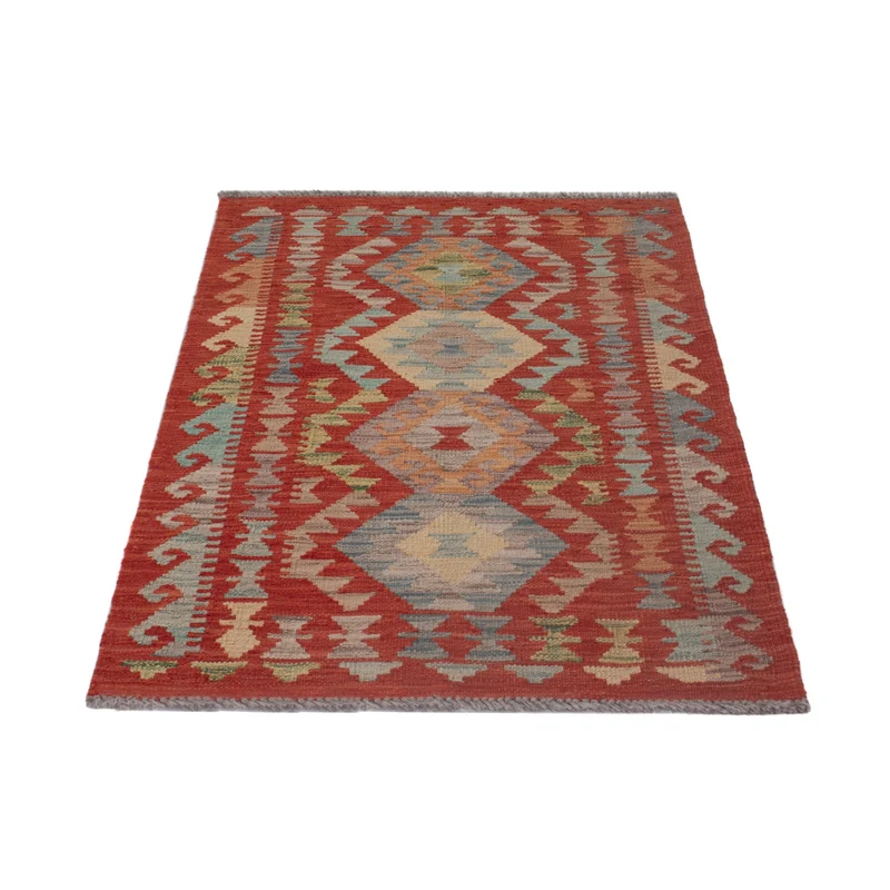 Kelim Maimene Teppich 74x128cm - mehrfarbig