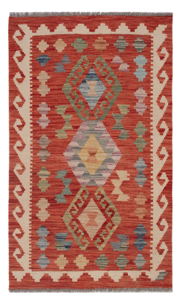 Kelim Maimene Teppich 76x121cm - mehrfarbig