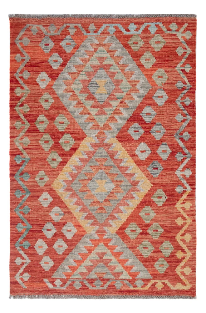 Kelim Maimene Teppich 80x123cm - mehrfarbig