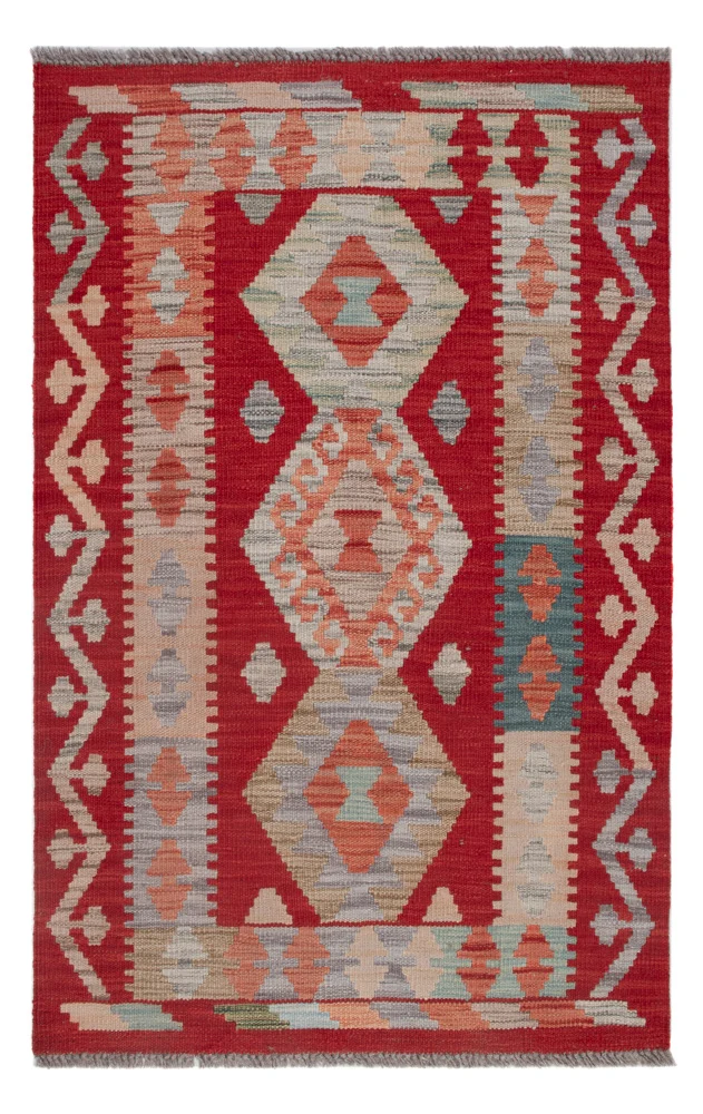 Kelim Maimene Teppich 80x123cm - mehrfarbig