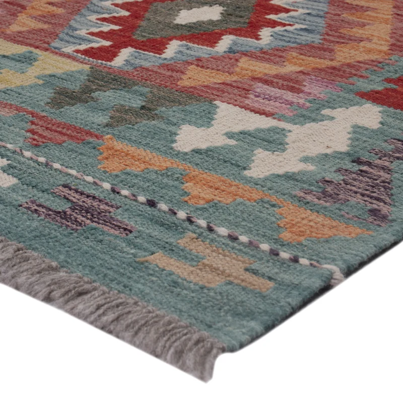 Kelim Maimene Teppich 74x127cm - mehrfarbig