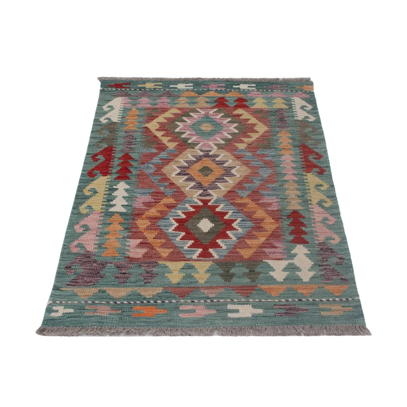 Kelim Maimene Teppich 74x127cm - mehrfarbig