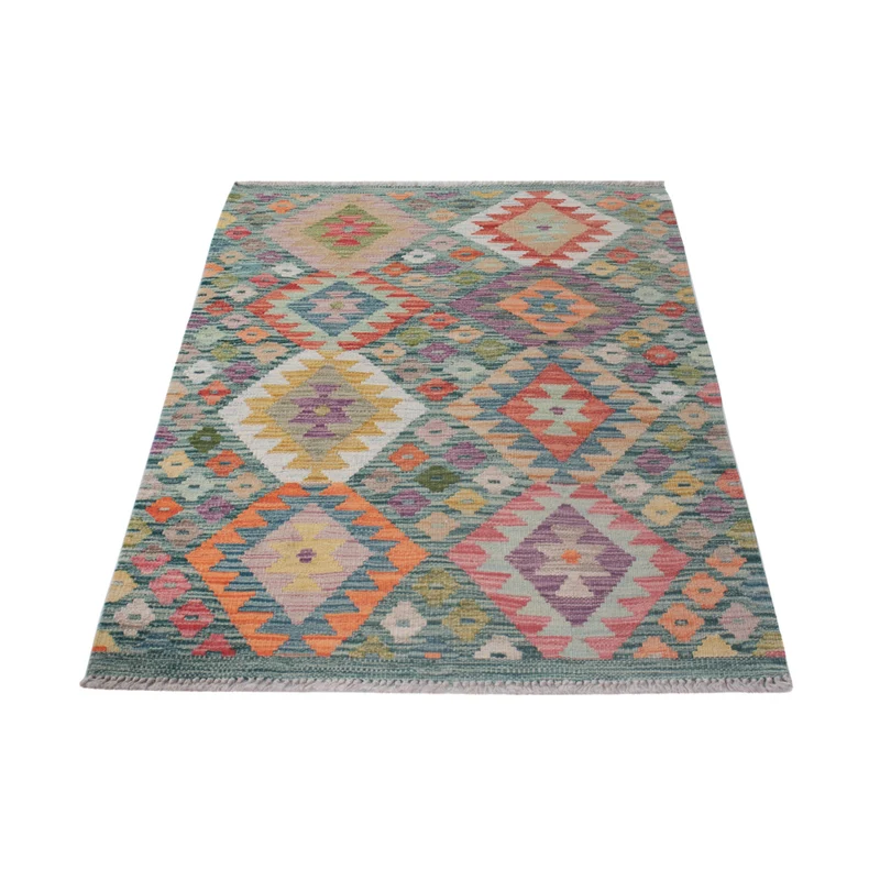 Kelim Maimene Teppich 84x128cm - mehrfarbig