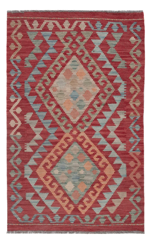 Kelim Maimene Teppich 76x122cm - mehrfarbig