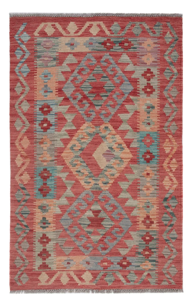 Kelim Maimene Teppich 75x122cm - mehrfarbig