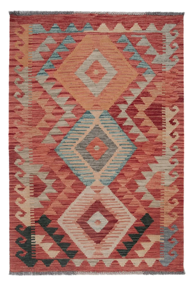 Kelim Maimene Teppich 80x113cm - mehrfarbig