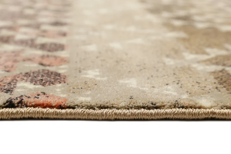 160x230 Teppich Wohnzimmer Farbverlauf Braun Raute