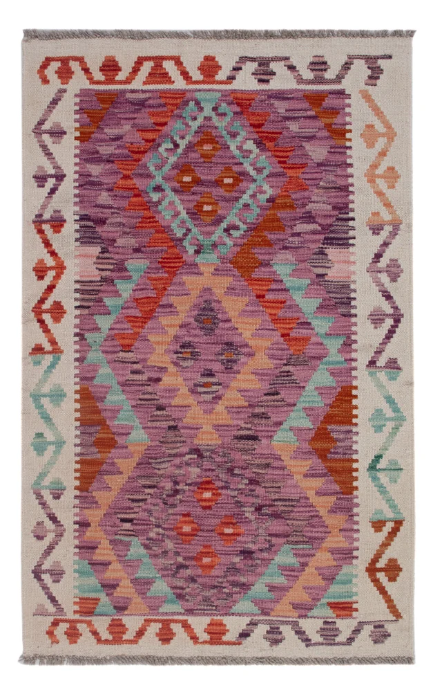 Kelim Maimene Teppich 78x121cm - mehrfarbig