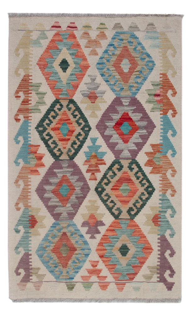 Kelim Maimene Teppich 78x125cm - mehrfarbig