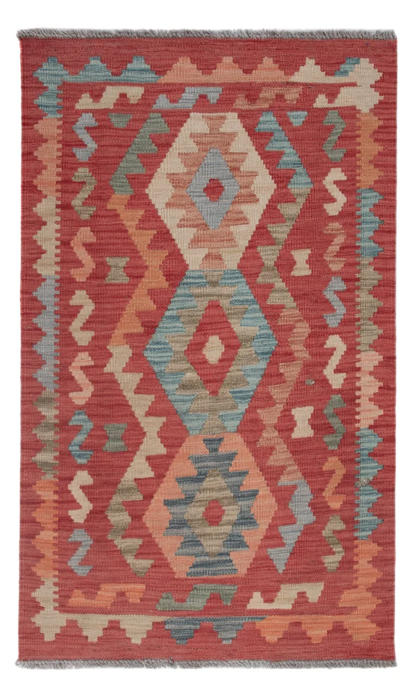 Kelim Maimene Teppich 74x121cm - mehrfarbig