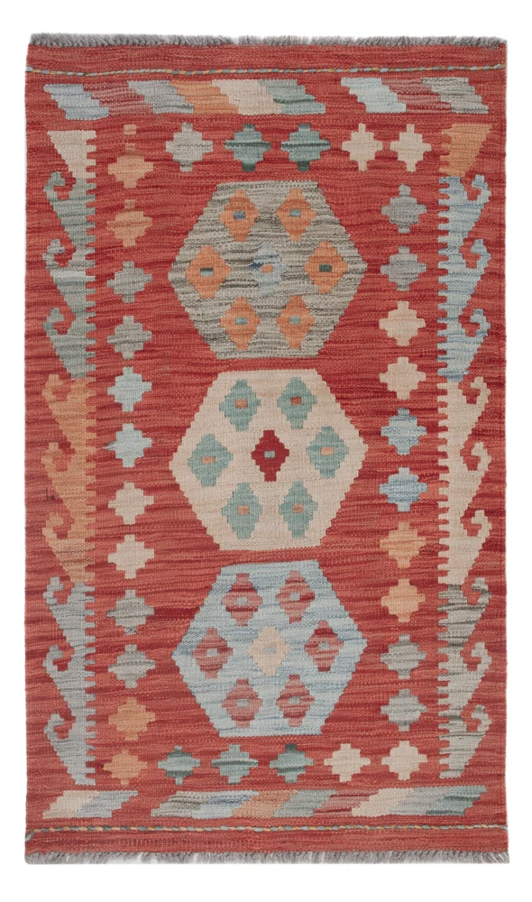 Kelim Maimene Teppich 72x125cm - mehrfarbig