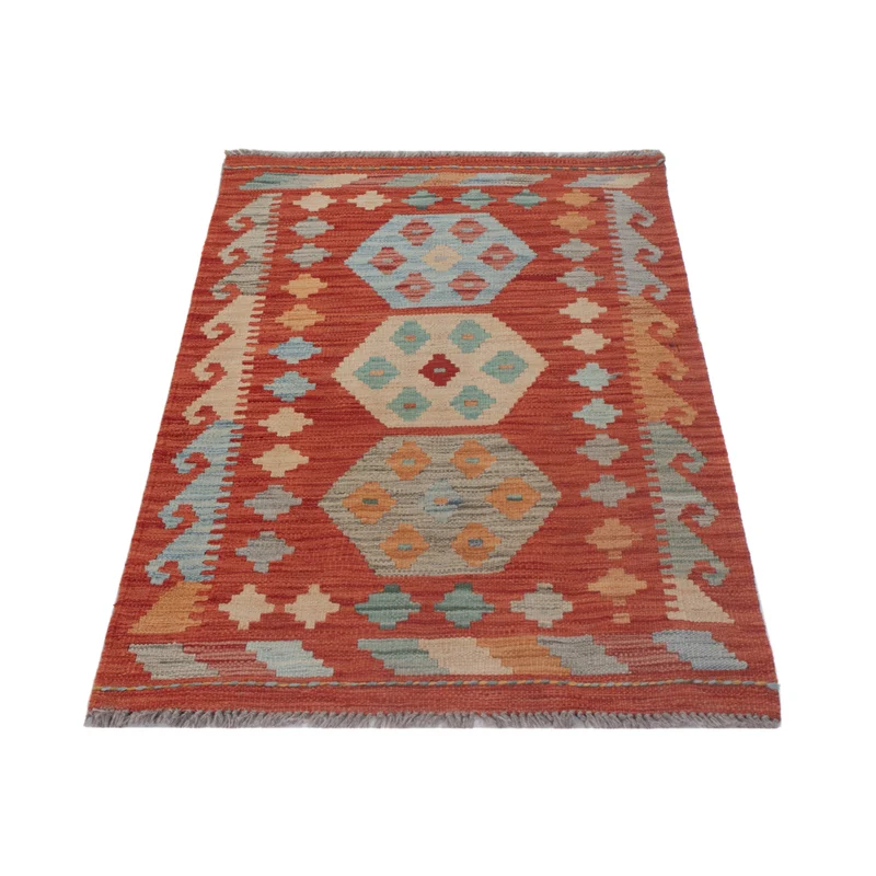 Kelim Maimene Teppich 72x125cm - mehrfarbig