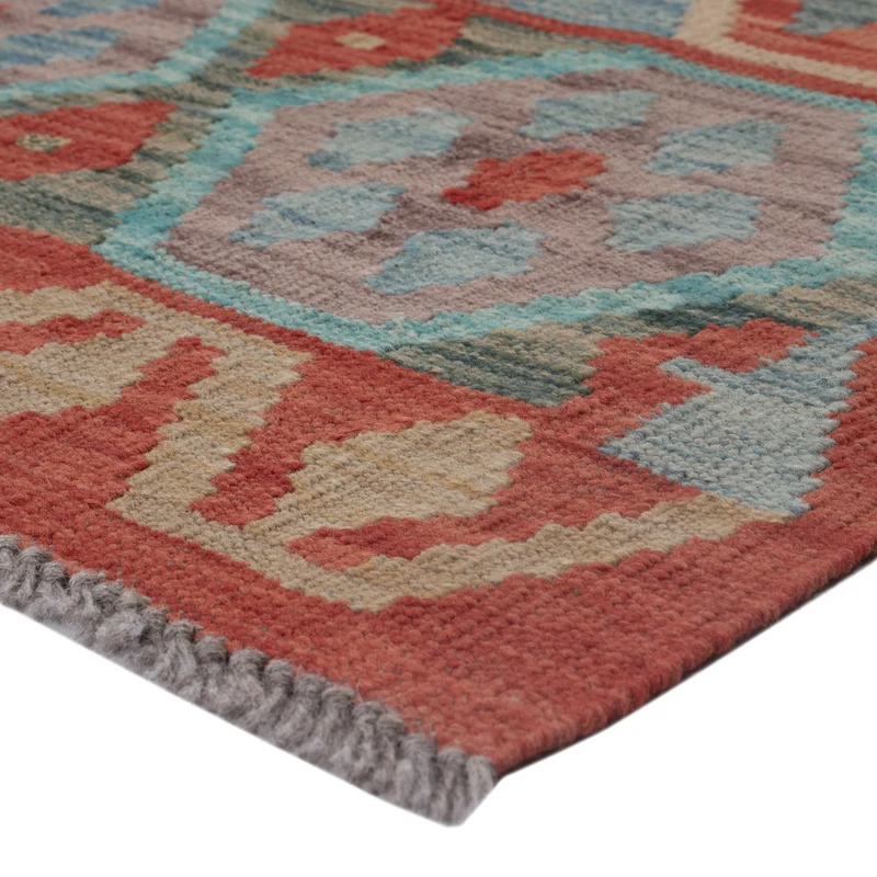 Kelim Maimene Teppich 72x124cm - mehrfarbig