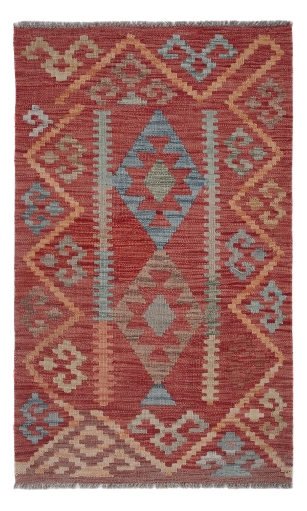 Kelim Maimene Teppich 72x119cm - mehrfarbig