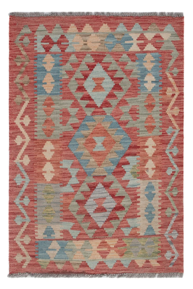 Kelim Maimene Teppich 76x108cm - mehrfarbig