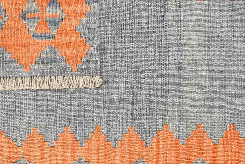 Kelim Gashgai · Handgewebt – Blau, 123x84 cm