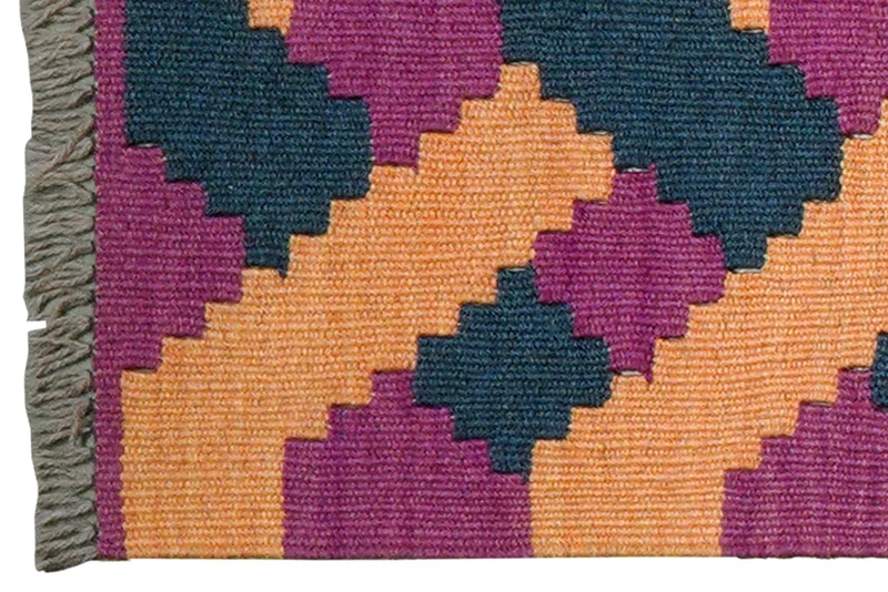 Kelim Gashgai · Handgewebt – Bunt, 62x42 cm