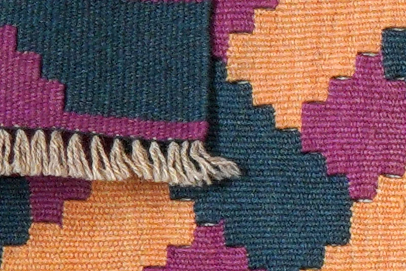 Kelim Gashgai · Handgewebt – Bunt, 62x42 cm
