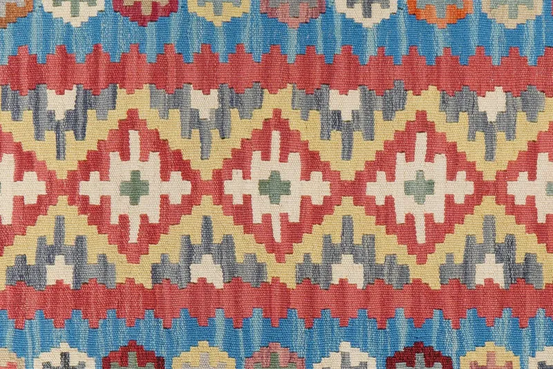 Kelim Gashgai · Handgewebt – Rot, 197x87 cm