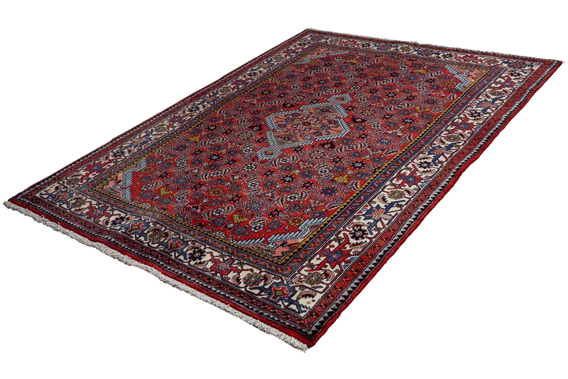 Assadabad · Handgeknüpft – Rot, 207x133 cm