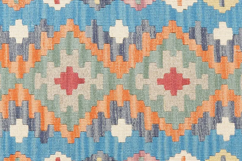 Kelim Gashgai · Handgewebt – Blau, 121x78 cm
