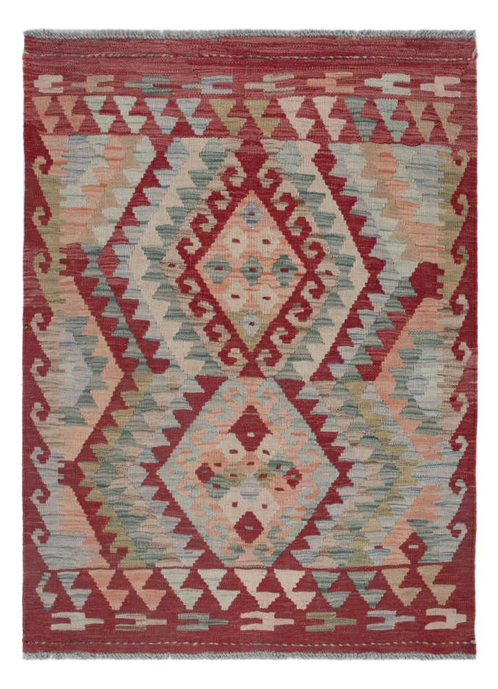 Kelim Maimene Teppich 87x113cm - mehrfarbig