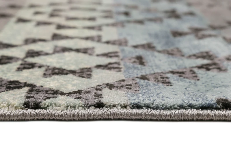160x230 Teppich Wohnzimmer Farbverlauf Streifen Raute