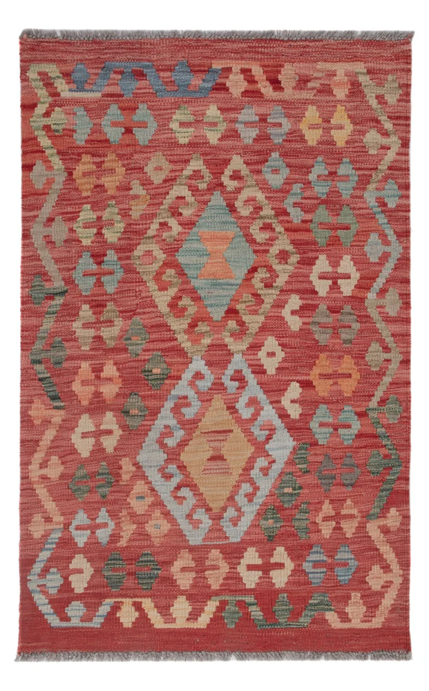 Kelim Maimene Teppich 76x117cm - mehrfarbig