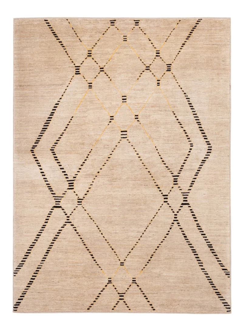 Berber Teppich 170x232cm - Wollteppich - beige