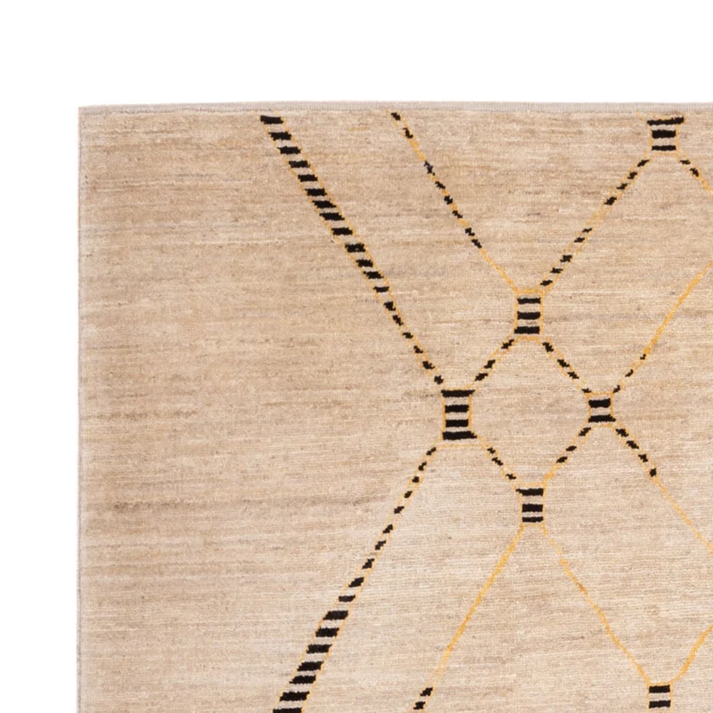 Berber Teppich 170x232cm - Wollteppich - beige