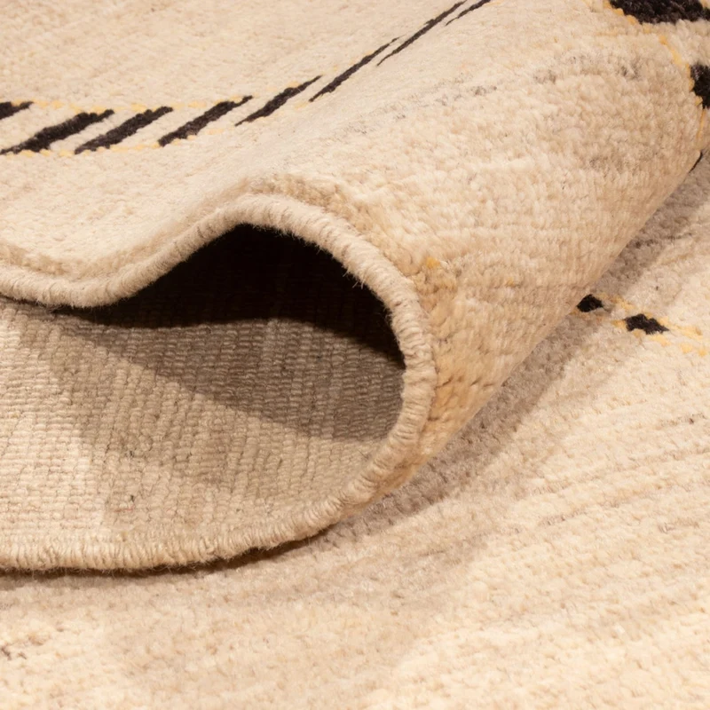 Berber Teppich 170x232cm - Wollteppich - beige
